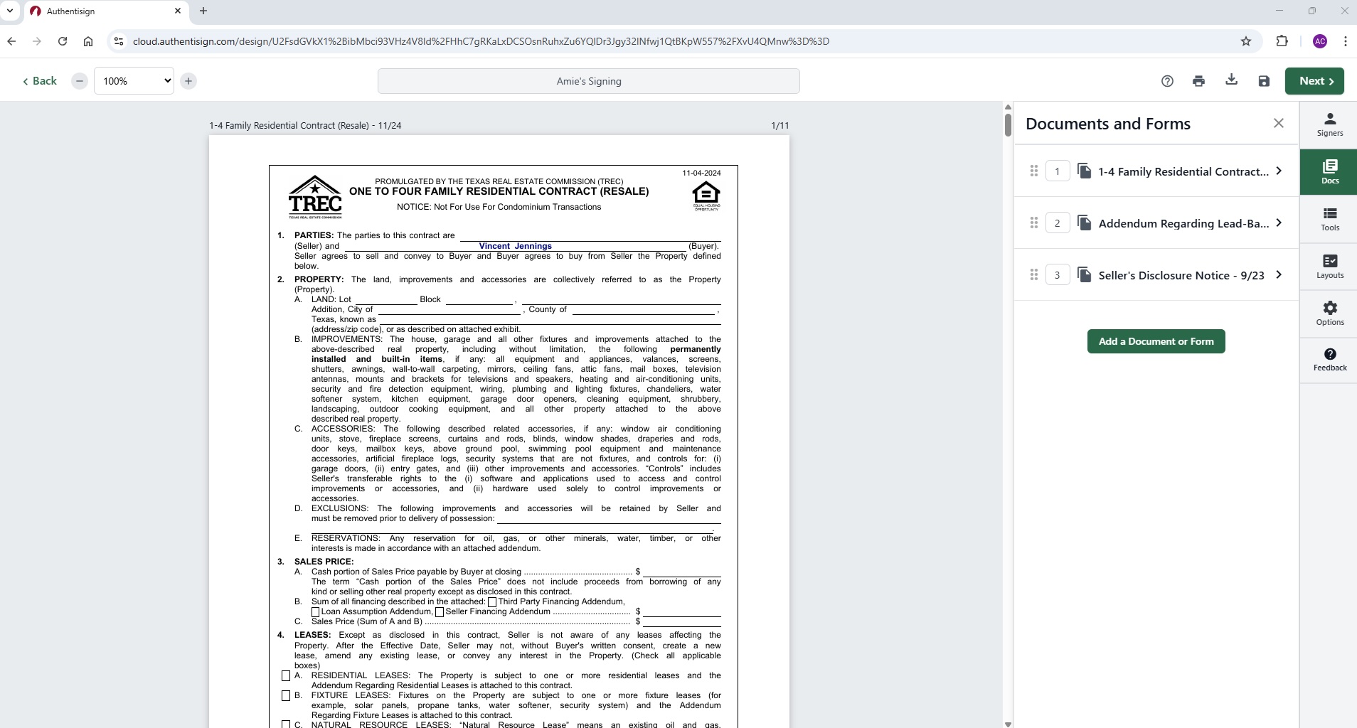 screenshot of Lone Wolf Authentisign